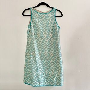 Chelsea & Violet Shift Dress - XS - 100% Cotton - Blue/Turquoise
